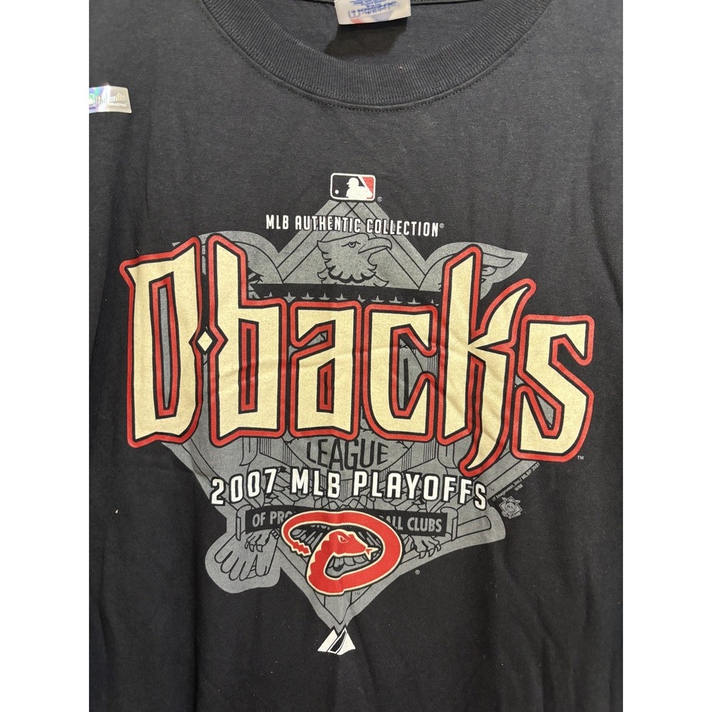 Arizona‎ Diamondbacks Shirt Majestic Playoff MLB Men's Black Graphic XL New